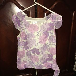 Ann Taylor Loft Petite floral blouse